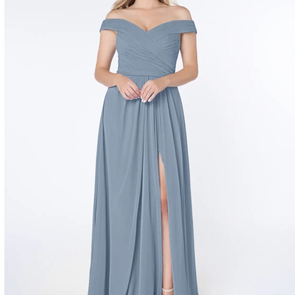 Azazie "AUDRIANNA" Gown (Dusty Blue)